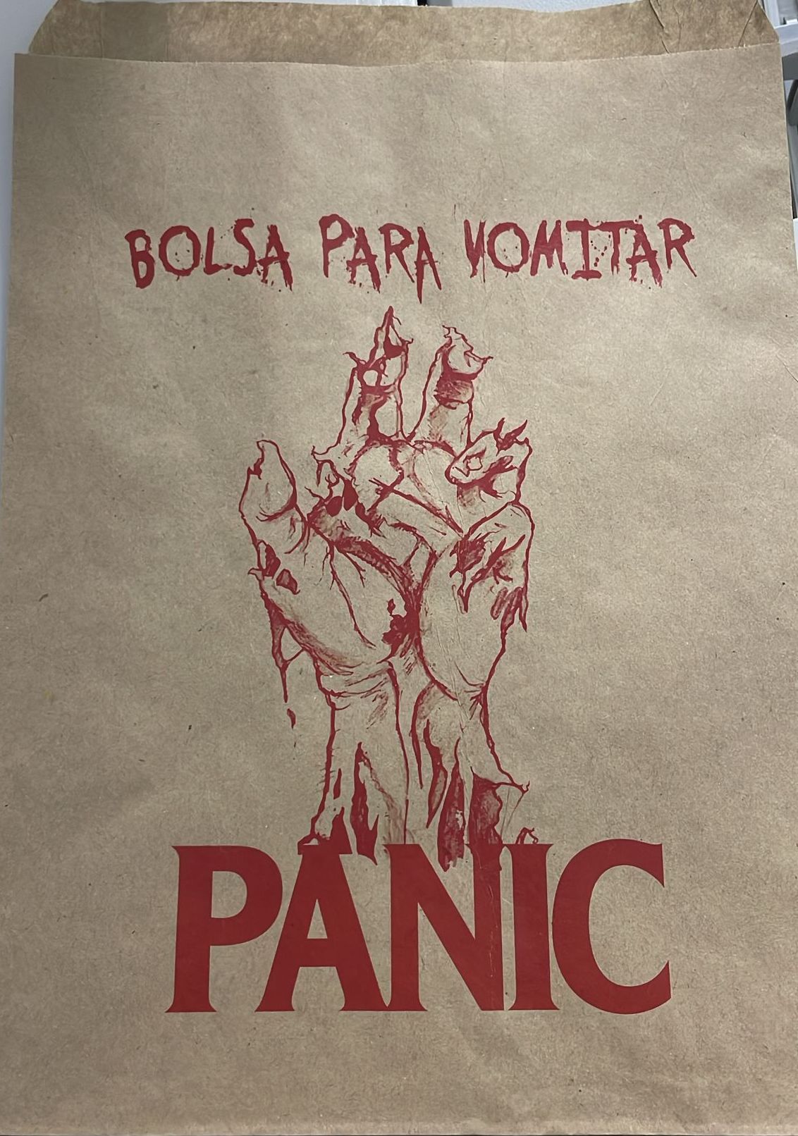 LA bolsa PANIC para vomitar